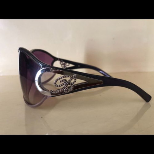 Blumarine mask sunglasses dark lilac color, like new