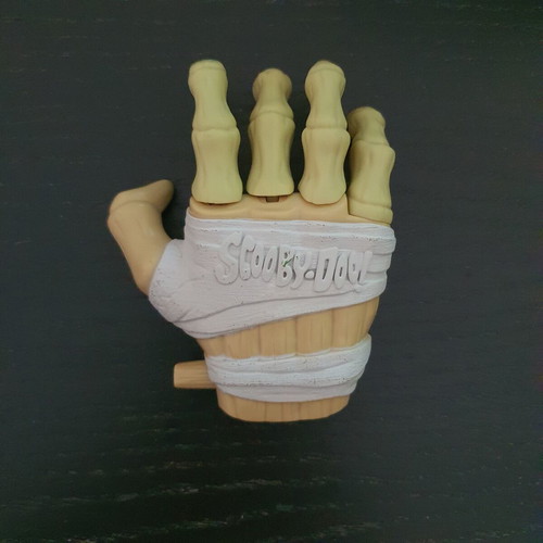 Scooby-Doo Mummy's Hand figure 2010, used, 12cm with mechanism