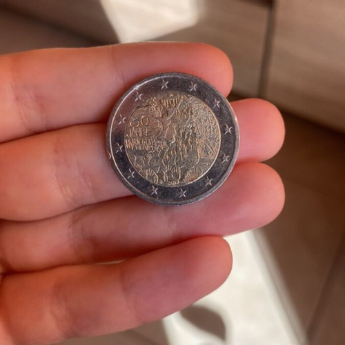 Collectible 2 euro coin used for 30th anniversary of Berlin Wall fall