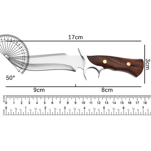 Hunting steel knife M390 new with wooden handle