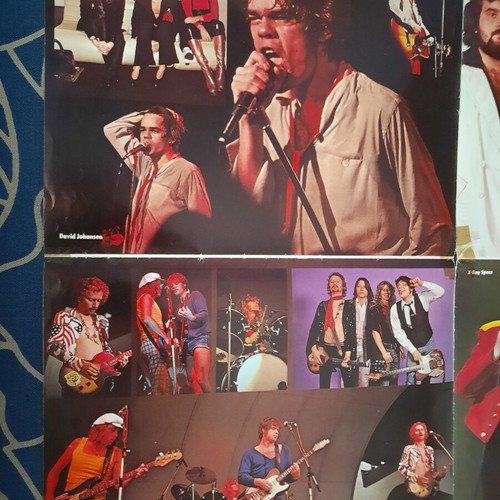 Collectible double-sided poster David Johansen Gasolin City Boy X-Ray Specs Ian Dury Macahan Family used