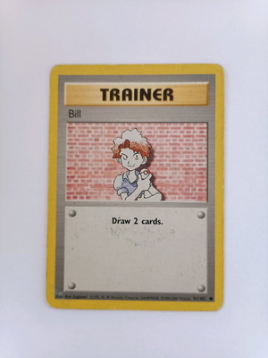 Κάρτα Pokemon Bill (Base Set 91/102) μεταχειρισμένη 1999-2000 Wizards