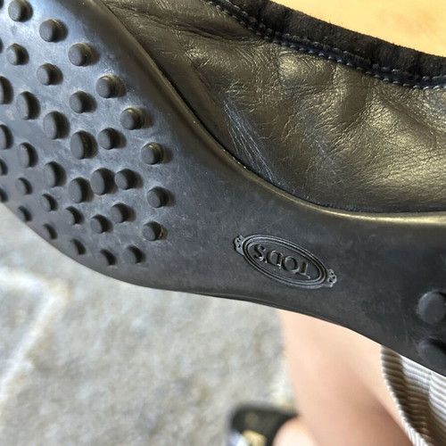 Tod's ballerina flats size 36 used, black
