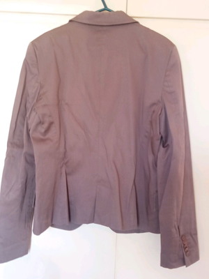 Brown mid-length jacket size L like new