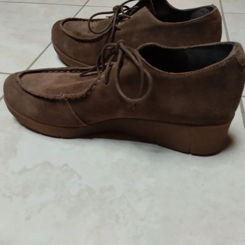 Marila brown suede moccasin loafers, size 37