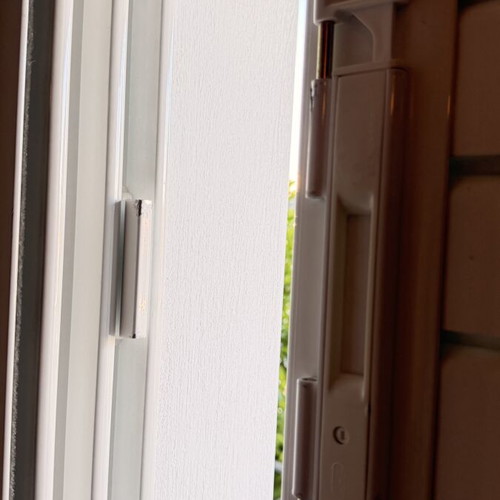 Europa 100 balcony door like new with double glazing, shutters, and accessories
