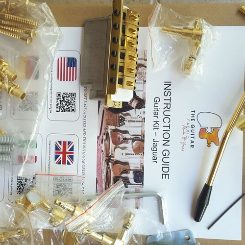 Strat Style Guitar Parts in Gold Color, New