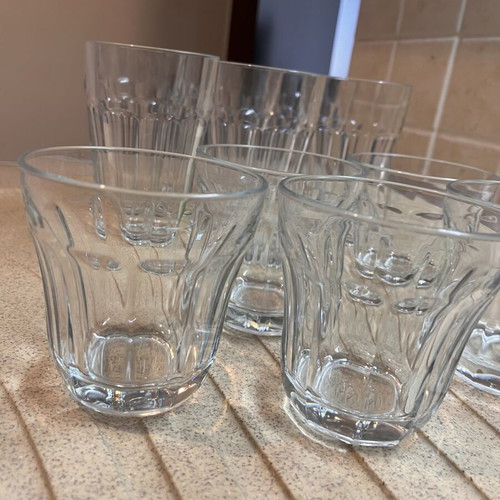 Water Glasses set like new, 6 large and 5 small