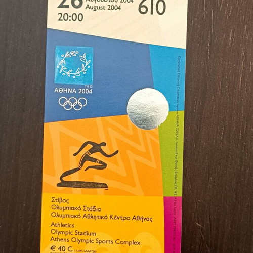 Athens 2004 Olympic Games Athletics Tickets like new, pair