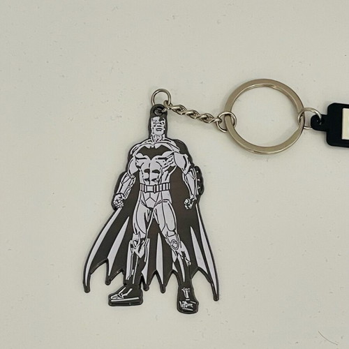 DC Batman Keychain unused, black and white