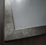 Photo frame 70x50 cm silver wood with glass new