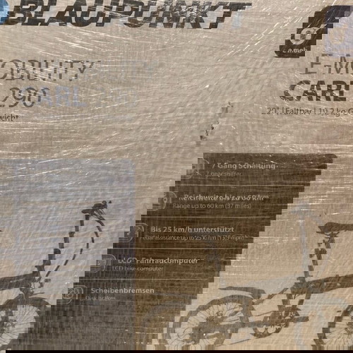 Ηλεκτρικό ποδήλατο Blaupunkt Carl 290 καινούργιο, μαύρο