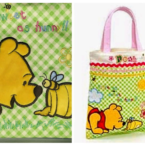 Winnie the Pooh embroidered fabric kids bag Disney Store new
