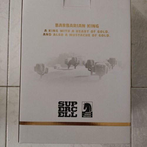 Supercell Clash of Clans Gold Barbarian Statue boxed, like new