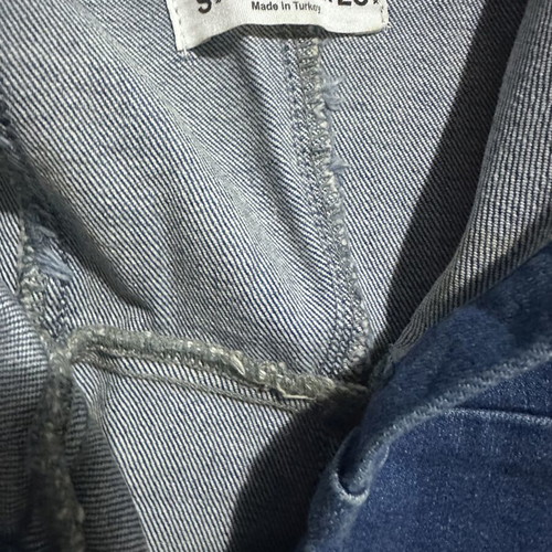 Pull & Bear denim mini dress, size small, blue