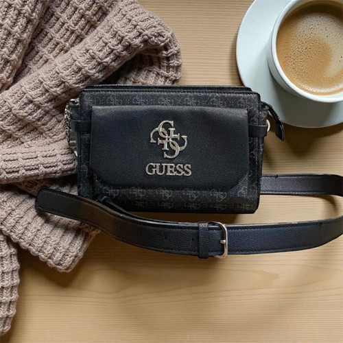 Guess shoulder bag new black modern