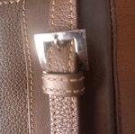 Longchamp crossbody leather bag like new, brown