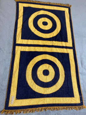Yves Saint Laurent vintage πετσέτα μπάνιου μεταχειρισμένη, made in USA, 1,08x64 εκ.