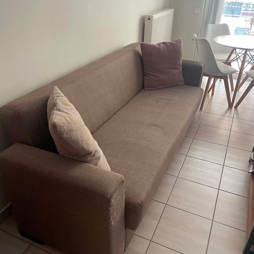 Polihome three-seater sofa with storage and bed function