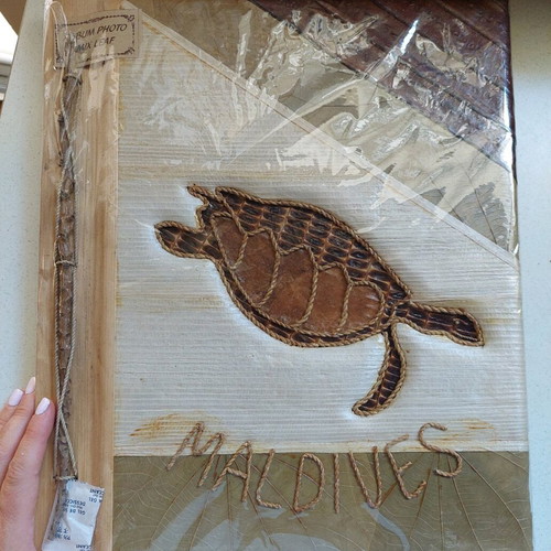 Photo album from Maldives unused, made of natural materials