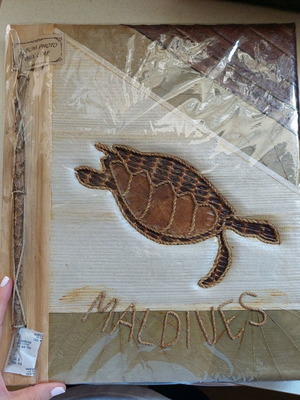 Photo album from Maldives unused, made of natural materials