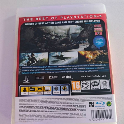 PS3 Battlefield 3 used with case and disc