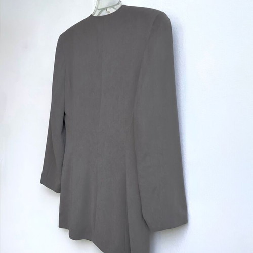 Kiara collarless blazer gray size S like new