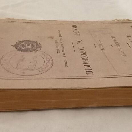 Rare Artillery Book 1933 used with Greek School of Application stamp