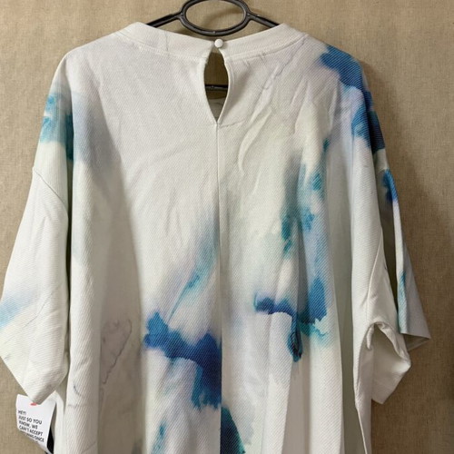 ASOS oversized white and blue T-shirt