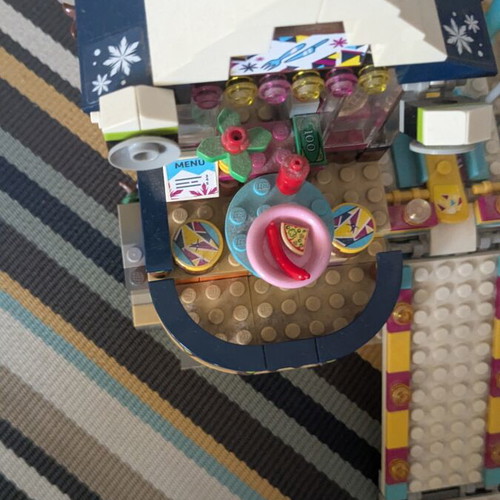 LEGO Friends 41324 Snow Resort Ski Lift with extra handmade lodge