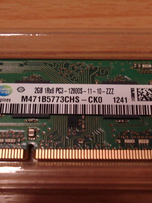 Samsung 2GB DDR3 Μνήμη RAM για λάπτοπ