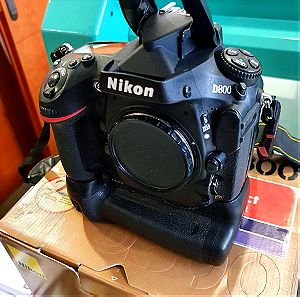 Nikon D800 με φακό Nikkor 50mm f1.8D, βάση MB-D12 και hahnel ασύρματο χειριστήριο λήψης