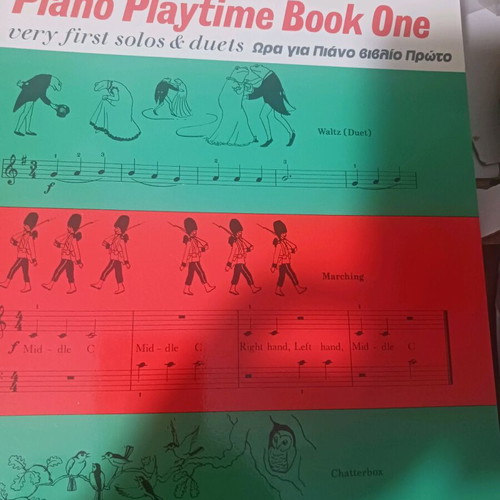 Piano Playtime Book One new, very first solos and duets
