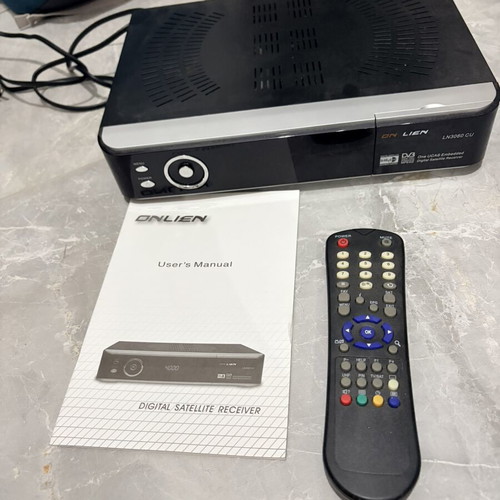 Onlien LN3060 CU satellite decoder used with remote and manual