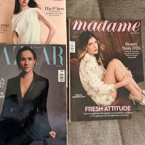 Madame Figaro and Bazaar magazines, 4 issues 2026