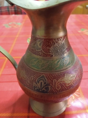 Διακοσμητικά επιτραπέζια μπρούτζινα σαν καινούργια, σετ 2 τεμαχίων