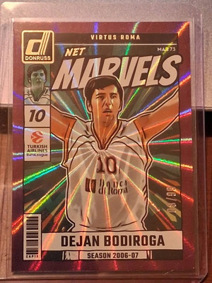 2024-25 Panini Donruss Euroleague Dejan Bodiroga Net Marvels purple like new