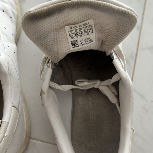 Adidas Stan Smith Triple White sneakers used, size 44.5