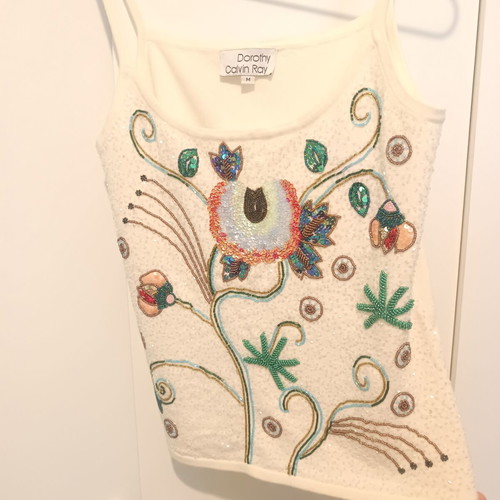 Dorothy Calvin Ray tank top size M like new, white