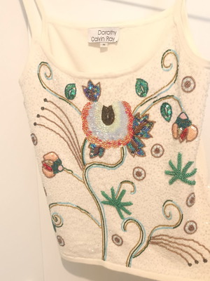 Dorothy Calvin Ray tank top size M like new, white