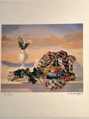 Μεταξοτυπίες Αχιλλέα Δρούγκα καινούργιες, δύο μικρές νεκρές φύσεις