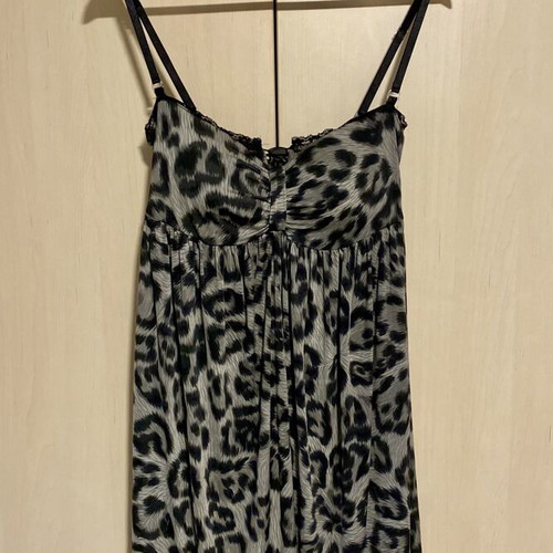 ASOS dress with black and grey leopard print, new