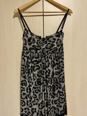 ASOS dress with black and grey leopard print, new