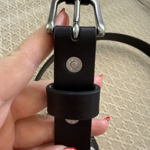 Levi's leather black belt 90cm made in Italy new