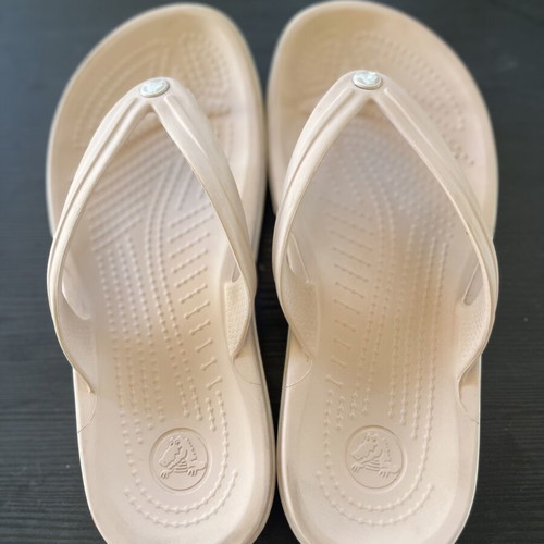 Crocs flip flops, pink-beige, size 37-38