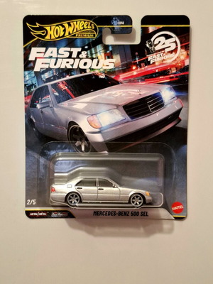 Mercedes Benz 500 SEL Hot Wheels Premium καινούργιο Fast and Furious