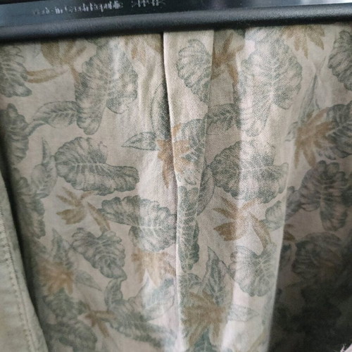 Khaki parka with hood used, size XL