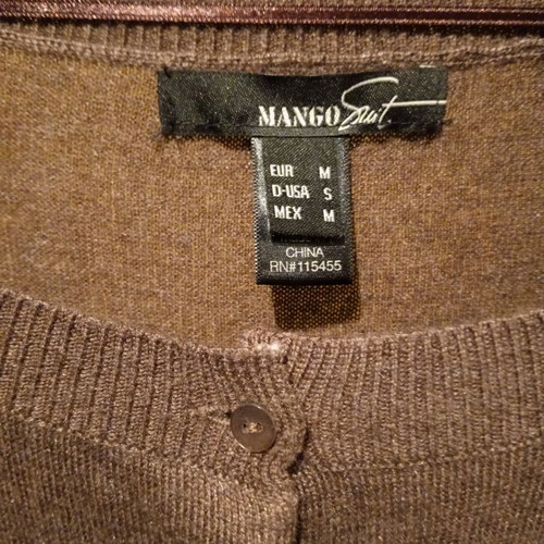 MNG Suit cardigan brown, size M, silk and cashmere, new