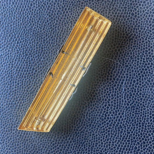Vintage pin 12cm used, gold and silver color