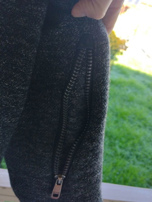 Edward jacket size Large used with peeling leather